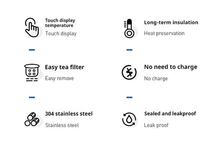 LED Temperature Thermos